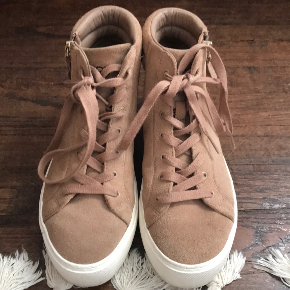 UGG high top suede sneakers